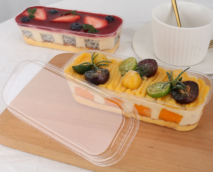 Hộp chữ nhật đựng bánh mousse, tiramisu XY599 (10c)