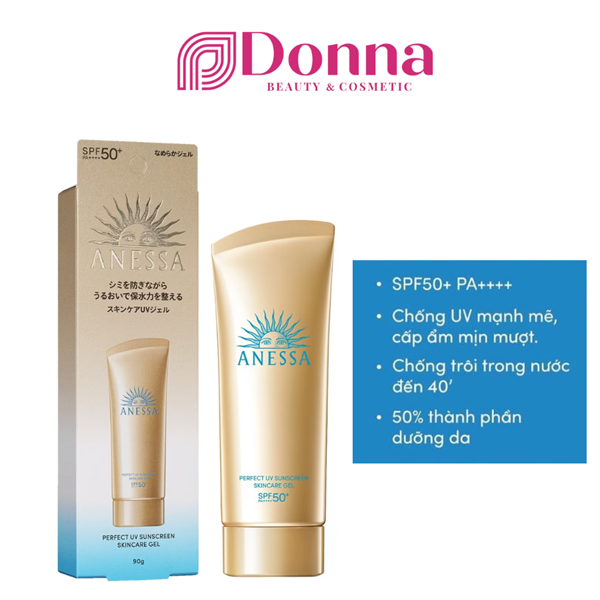 Gel Chống Nắng Dưỡng Ẩm, Bảo Vệ Da Anessa Perfect UV Sunscreen Skincare Gel SPF50+/PA++++ 90g