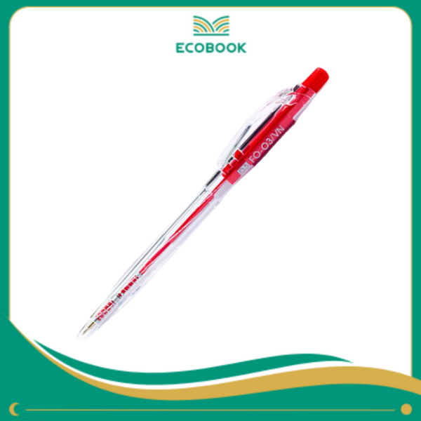 Bút bi FO-03/VN đỏ hộp 20 Bút bi FO-03/VN đỏ hộp 20