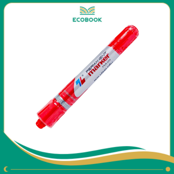 Bút lông dầu PM-09 đỏ hộp 10