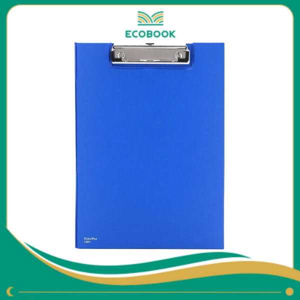 Bìa trình ký kép A4 PVC FO-CB01 xanh đậm