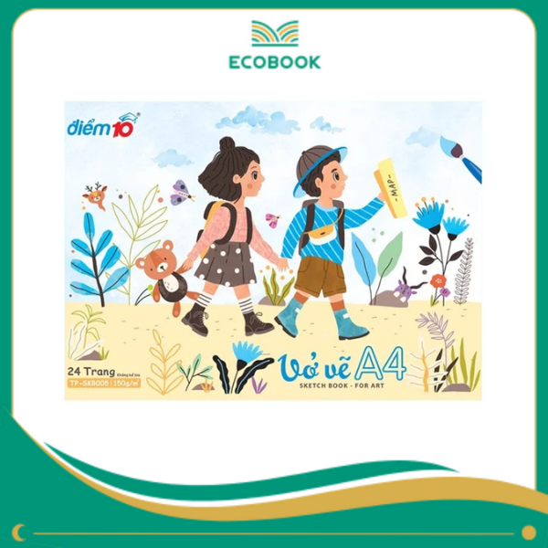 Vở vẽ TP-SKB005 lốc 10 Vở vẽ TP-SKB005 lốc 10