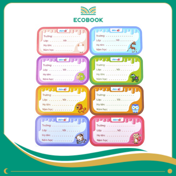 Nhãn vở TP-NBL03 (8 cái) xấp 5 Nhãn vở TP-NBL03 (8 cái) xấp 5