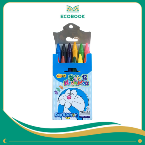 Bút sáp nhựa PCR-02/DO 12 màu