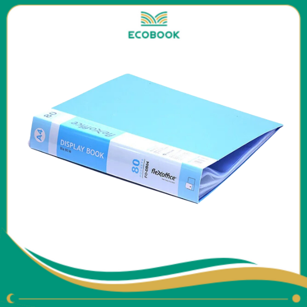 Bìa 80 lá A4 FO-DB04 xanh T30