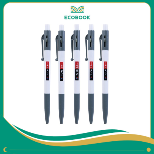 Bút bi TL-08 đen hộp 20