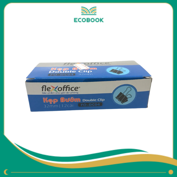 Kẹp bướm đen 32mm FO-DC04 lốc 12