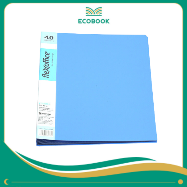 Bìa 40 lá A4 FO-DB02 xanh T40