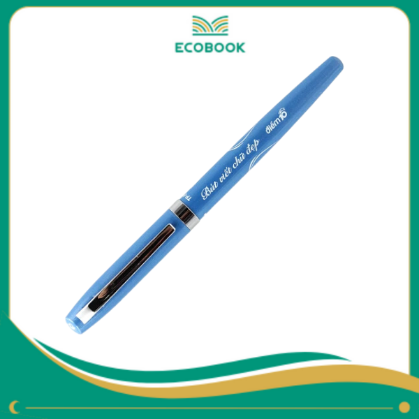 Bút máy TP-FTC030 cán xanh hộp 10 có tem Bút máy TP-FTC030 cán xanh hộp 10 có tem