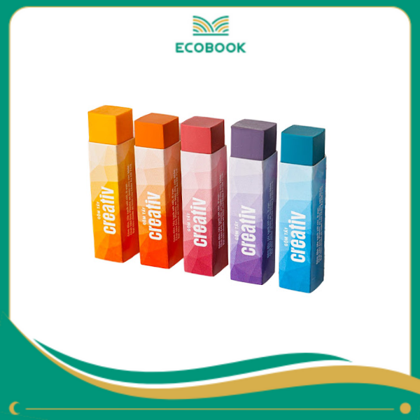 Gôm E-031 Creativ 5 màu hộp 30/1200 Gôm E-031 Creativ 5 màu hộp 30/1200