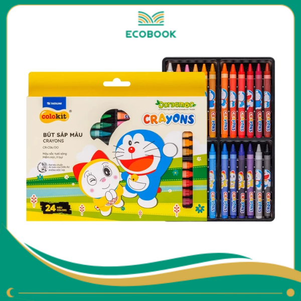 Bút sáp màu CR-C06/DO 24 màu Bút sáp màu CR-C06/DO 24 màu