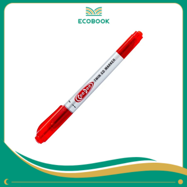 Bút lông dầu PM-04 đỏ hộp 10