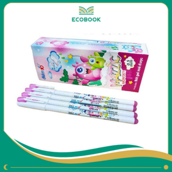 Bút gel xóa được TP-GelE002 tím hộp 20