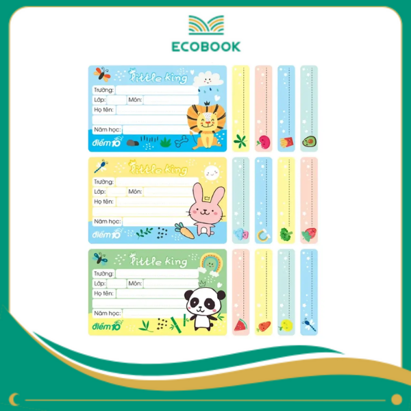 Nhãn vở TP-NBL005 (3 cái) xấp 4 Nhãn vở TP-NBL005 (3 cái) xấp 4