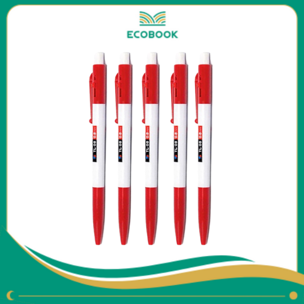 Bút bi TL-08 đỏ hộp 20
