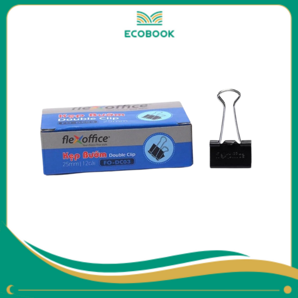 Kẹp bướm đen 25mm FO-DC03 lốc 12 Kẹp bướm đen 25mm FO-DC03 lốc 12