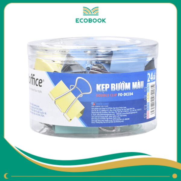 Kẹp bướm màu 32mm FO-DCC04 lốc 12