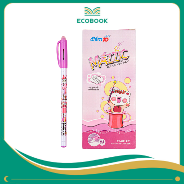 Bút gel xóa được TP-GelE01 tím hộp 20