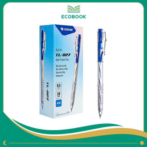 Bút bi TL-027 xanh hộp 20