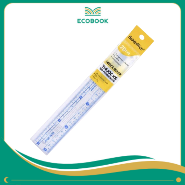 Thước thẳng FO-SR02 20cm túi 1/T200