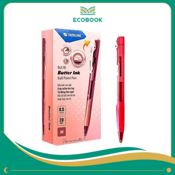 Bút bi TL-095 đỏ hộp 20