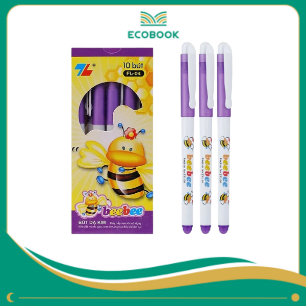 Bút lông kim FL-04 tím vỉ 3