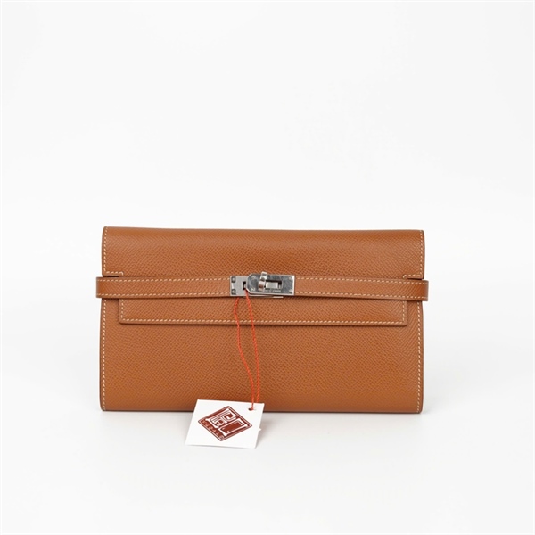 Ví Hermes dài nâu (HC) +