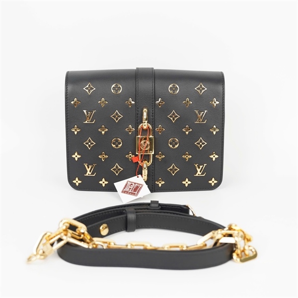 Túi LV Rendez đen hoa nổi 2 strap sz22 (HC) +