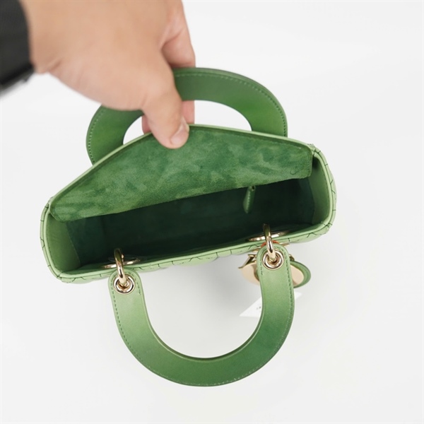 Túi Dior Lady Ombre xanh (18-MA-0211) szS (HC) +