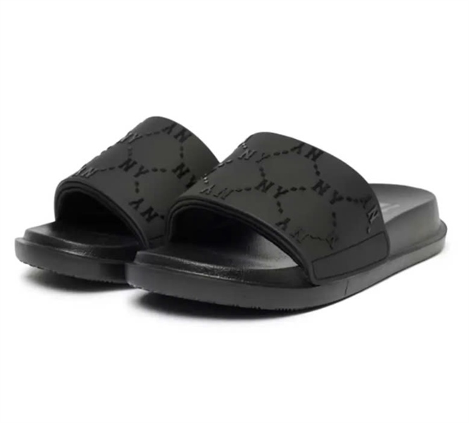 DÉP MLB KOREA CHUNKY MOUND DIA MONOGRAM ĐEN (2 TAG)