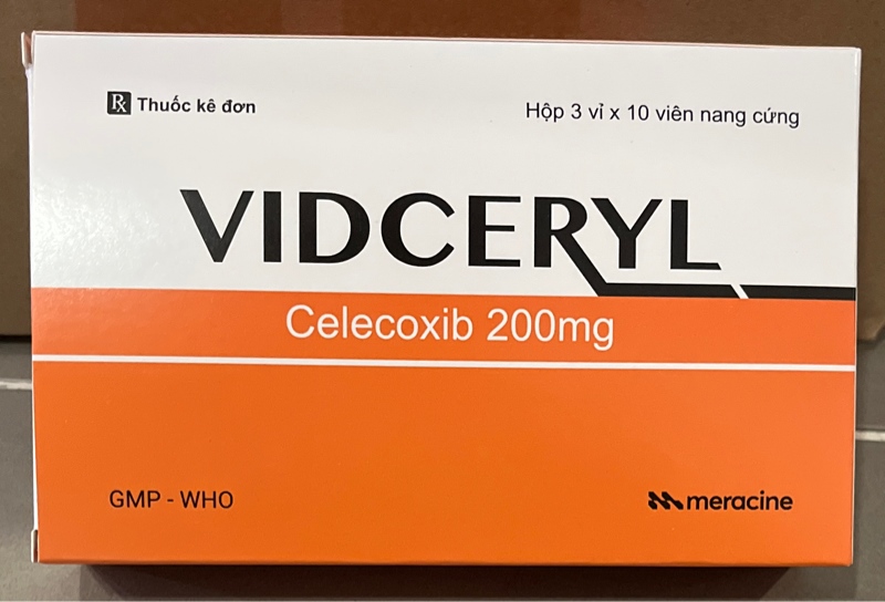 Vidceryl (Celecoxib 200mg)(Hộp 3 vỉ x 10 viên) - CT CPDP Gia Nguyễn