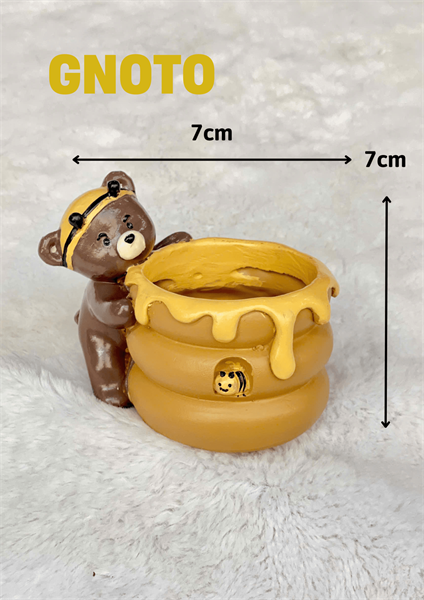 CHẬU GẤU NÂU ÔM TỔ ONG