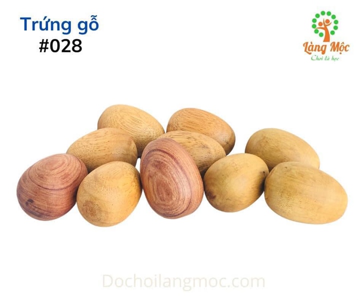 Trứng gỗ thần kỳ - 10 quả/ bộ