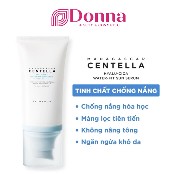 Kem Chống Nắng Dưỡng Ẩm Cho Da Khô Skin1004 Madagascar Centella Hyalu-Cica Water-Fit Sun Serum SPF 50+ PA++++