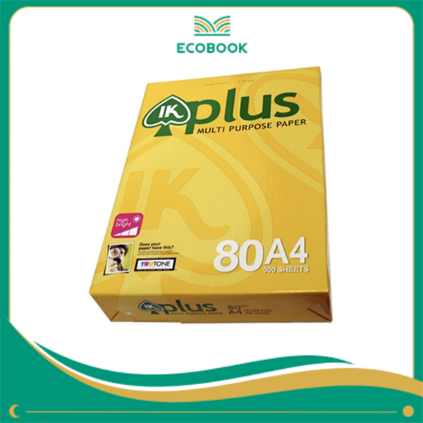 Giấy A4 80gsm IK Plus 500t