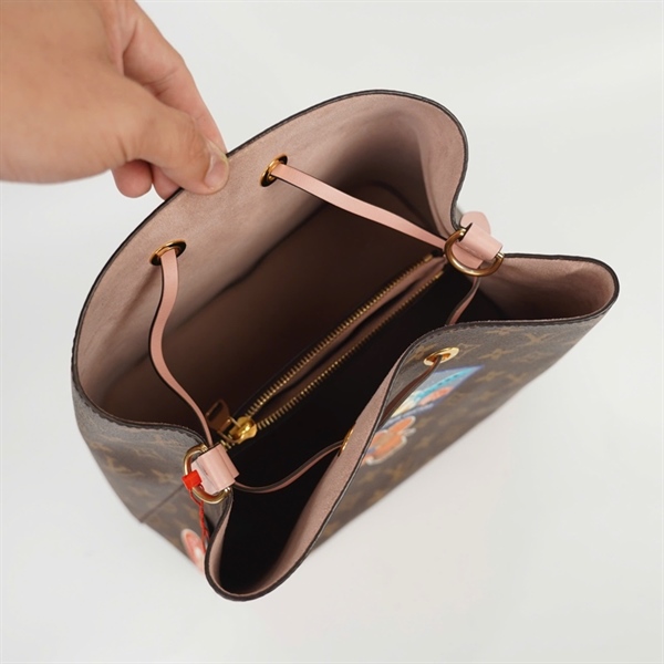 Túi LV Neo Noé hoa nâu in hình sz26 +