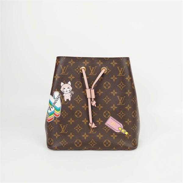 Túi LV Neo Noé hoa nâu in hình sz26 +