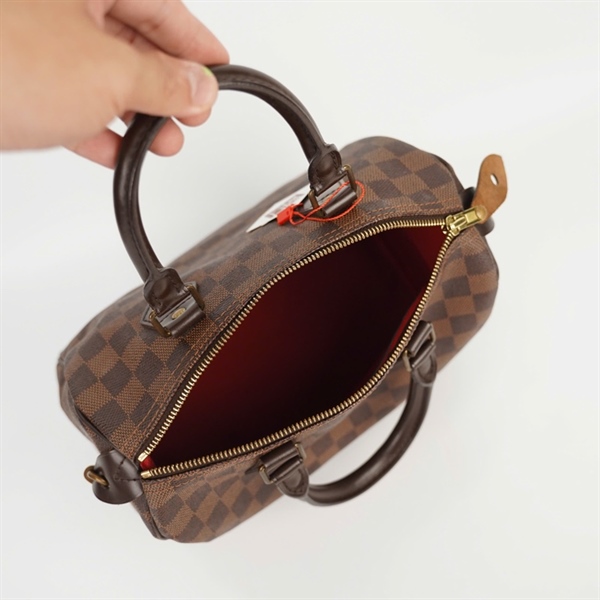 Túi LV Speedy ô vuông nâu chìa+ ổ (AA4100) sz25 KG +