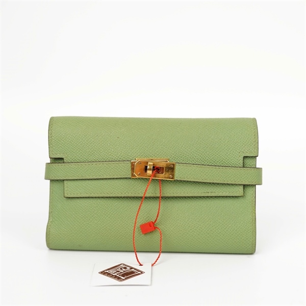 Ví Hermes lửng màu xanh (D-2019) (BMC) +