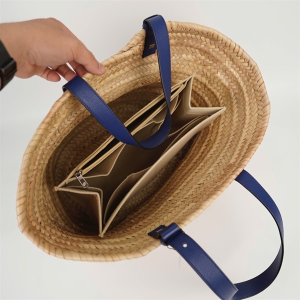 Túi cói Loewe có lót form sz27 KG +