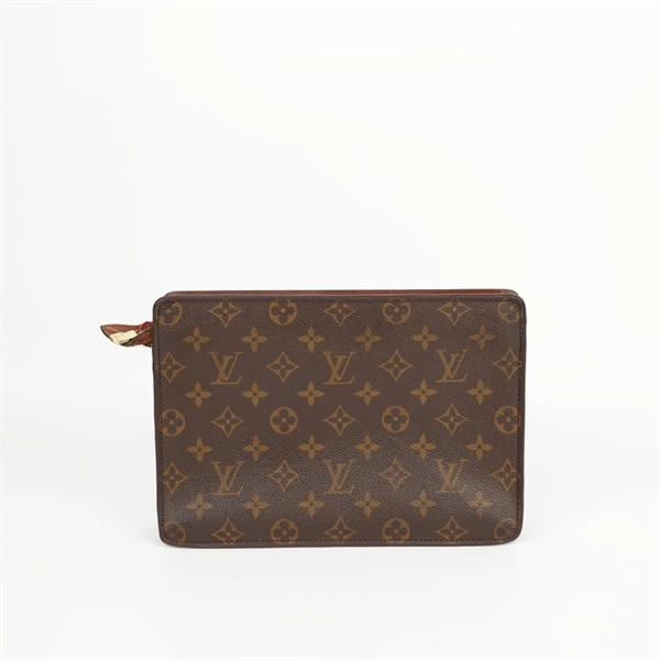 Túi LV Clutch hoa nâu sz25 +