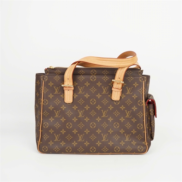 Túi LV hoa nâu có hộp bên hông sz36 +