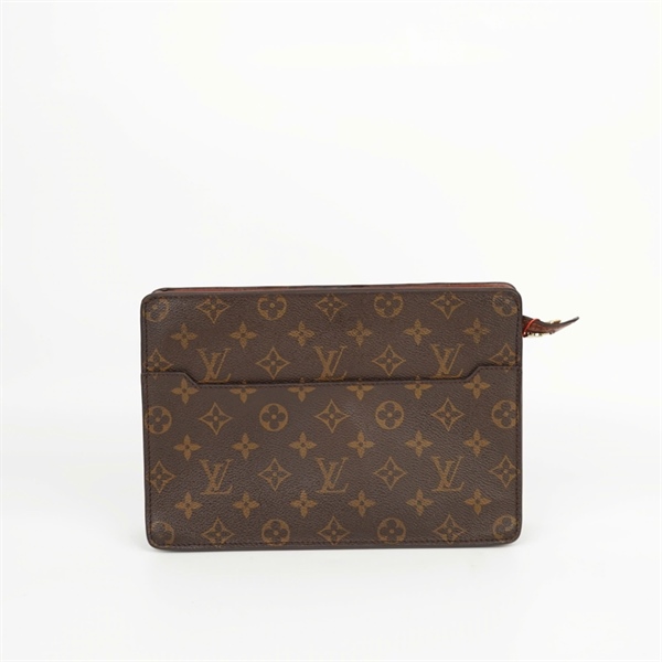 Túi LV Clutch hoa nâu sz25 +