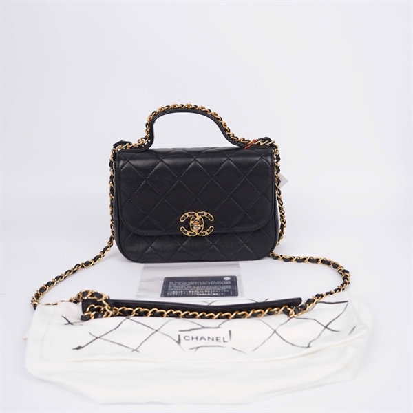 Túi Chanel Woc đen (28504141) sz20 (HC)+