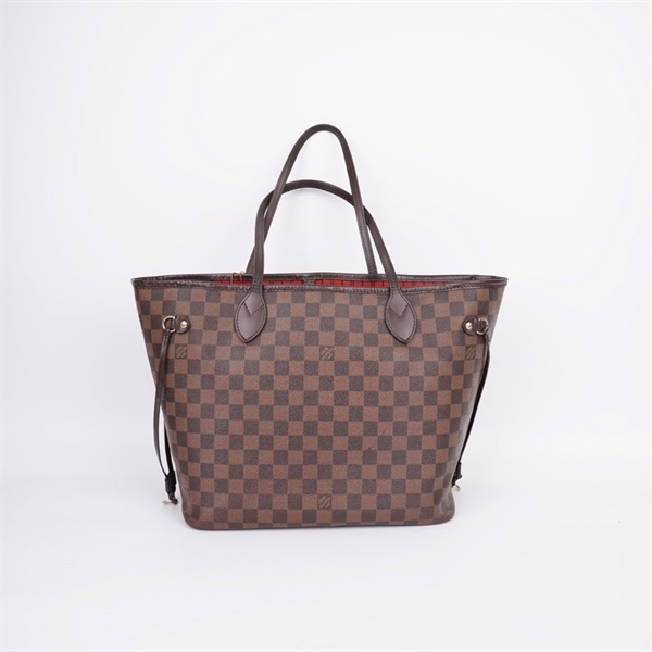 Túi LV Neverfull ô vuông nâu kèm ví có lót form (SA1135) sz31 +