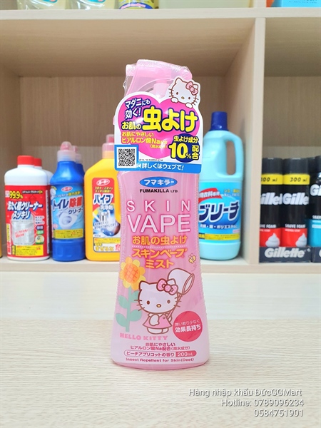 Xịt muỗi Skin Vape Nhật/ Hồng