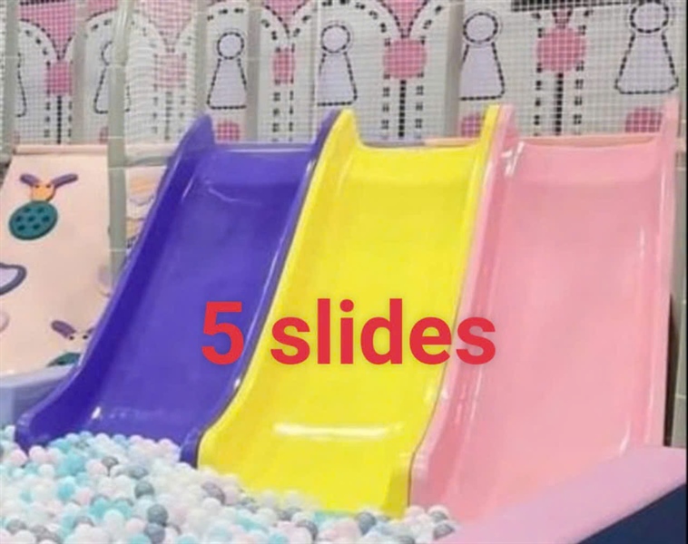 Máng trượt 5 làn 3m nhập khẩu, lắp sàn cao 1.4m TÍM, CAM, XANH LÁ, XANH NGỌC, ĐỎ/PURPLE, ORANGE, GREEN, TURQUOISE, RED