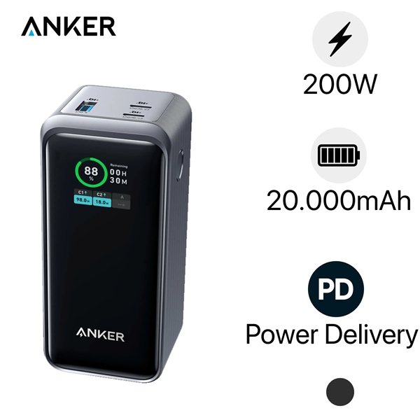 Sạc dự phòng Anker A1336 200w 20000mAh đen