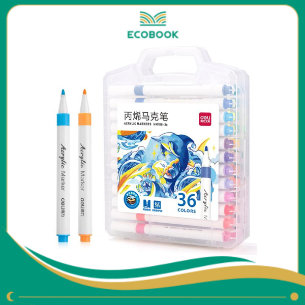 HM108-36 - Hộp 36 Bút Lông Màu Acrylic Markers