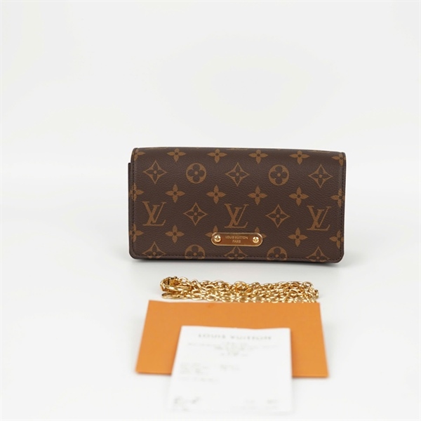 Túi LV Wallet On Chain Lily hoa nâu sz21 (BQ) KG +